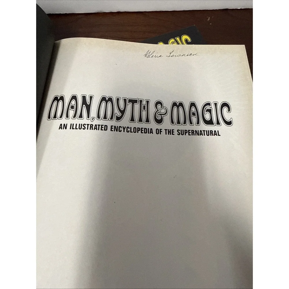 Man Myth & Magic Books An Illustrated‎ Encyclopedia of Supernatural Volumes 1-3